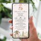 Invitatie Botez Forest Friends Iepuras, Format Digital-BalloonEvents.ro