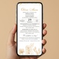 Invitatie Botez Gold Moments, Format Digital-BalloonEvents.ro