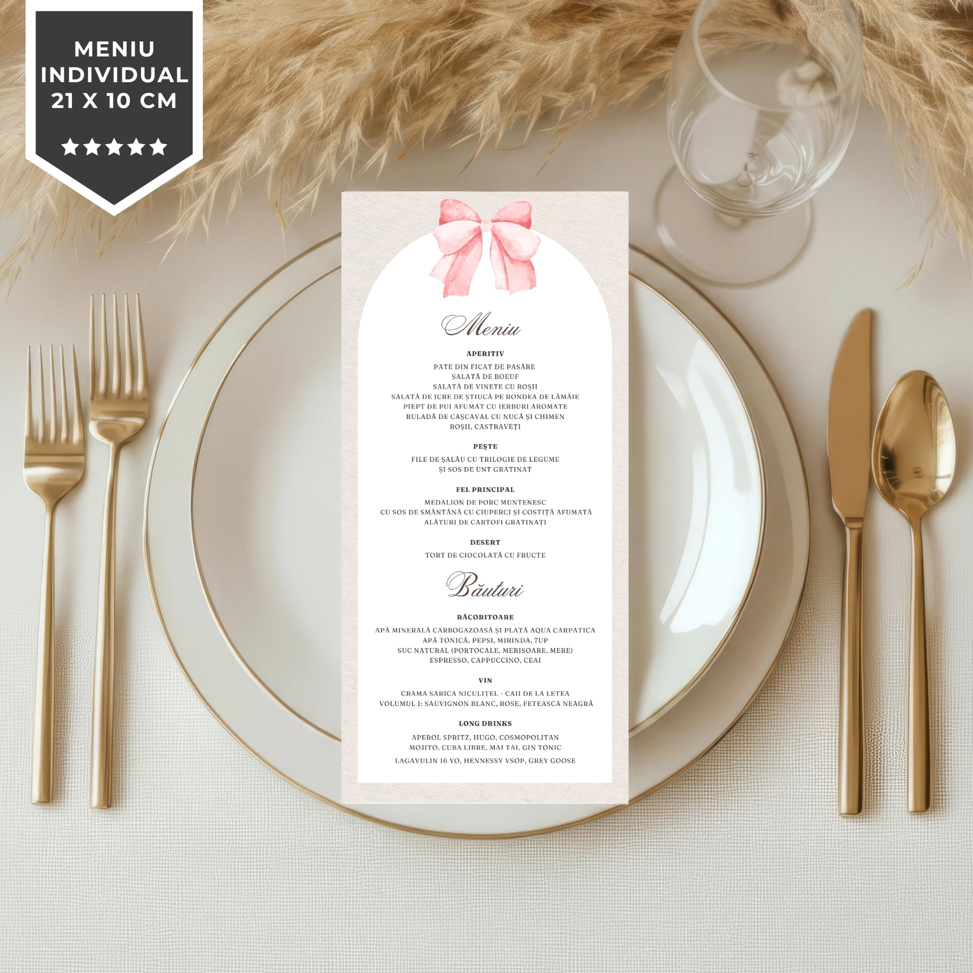 Invitatie Botez Green Minimalist, Format Digital-BalloonEvents.ro