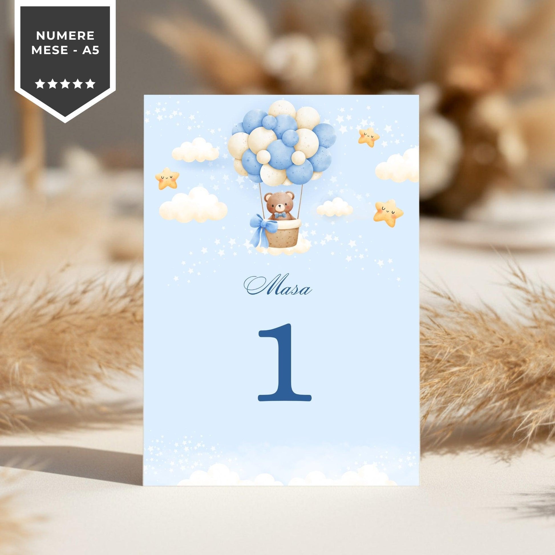 Invitatie Botez Hot Air, Format Digital-BalloonEvents.ro