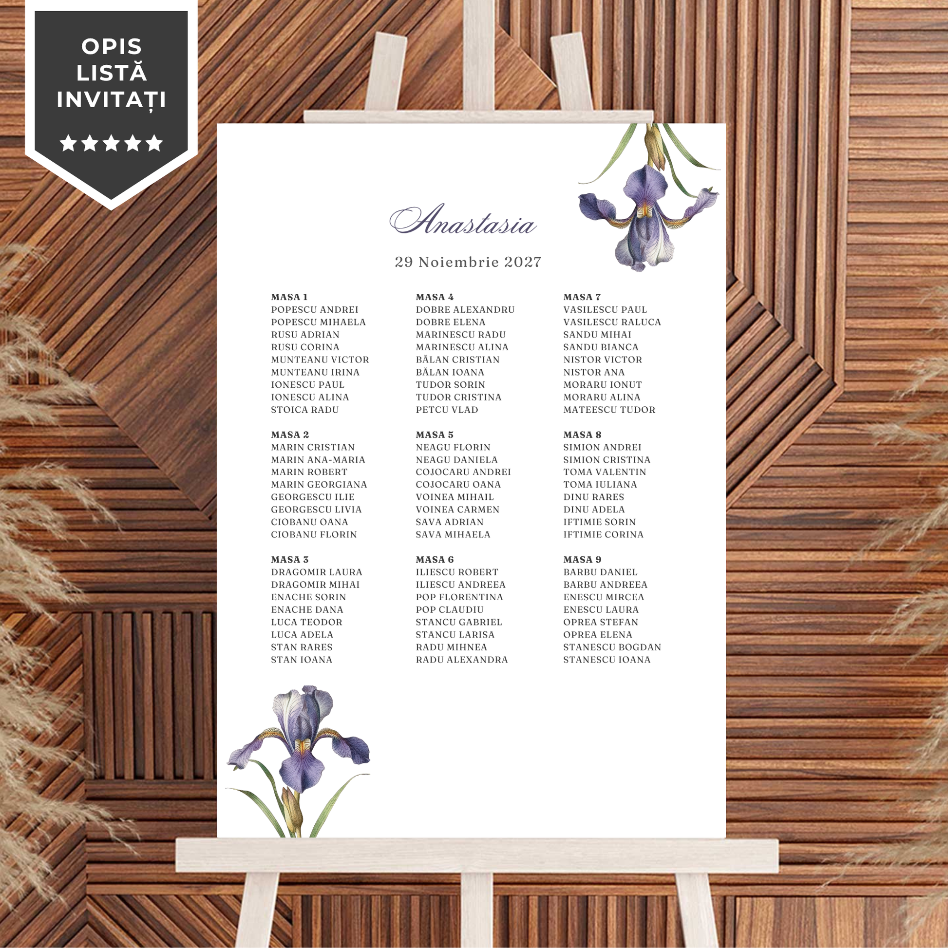 Invitatie Botez Iris, Format Digital-BalloonEvents.ro