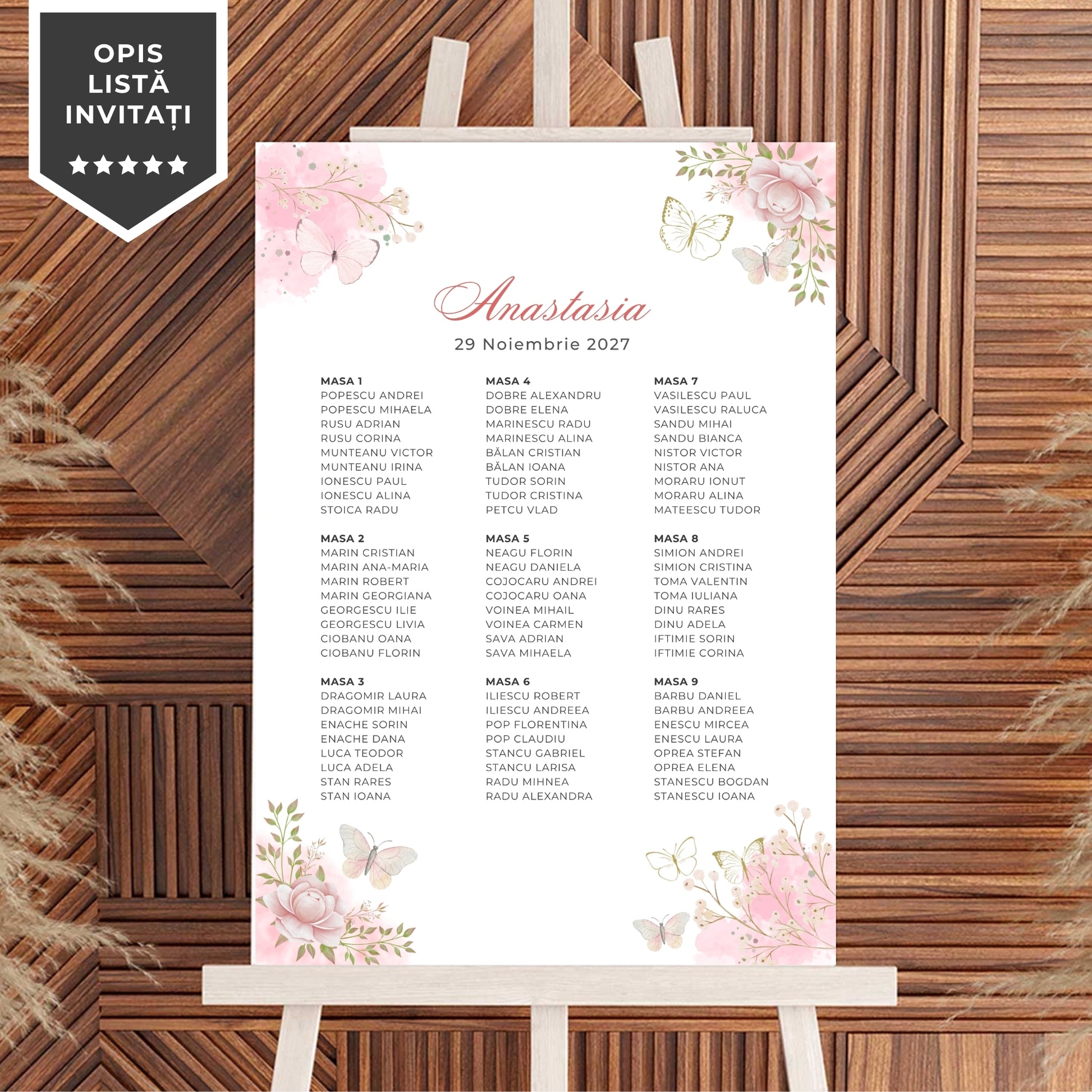 Invitatie Botez Lilibet, Format Digital-BalloonEvents.ro