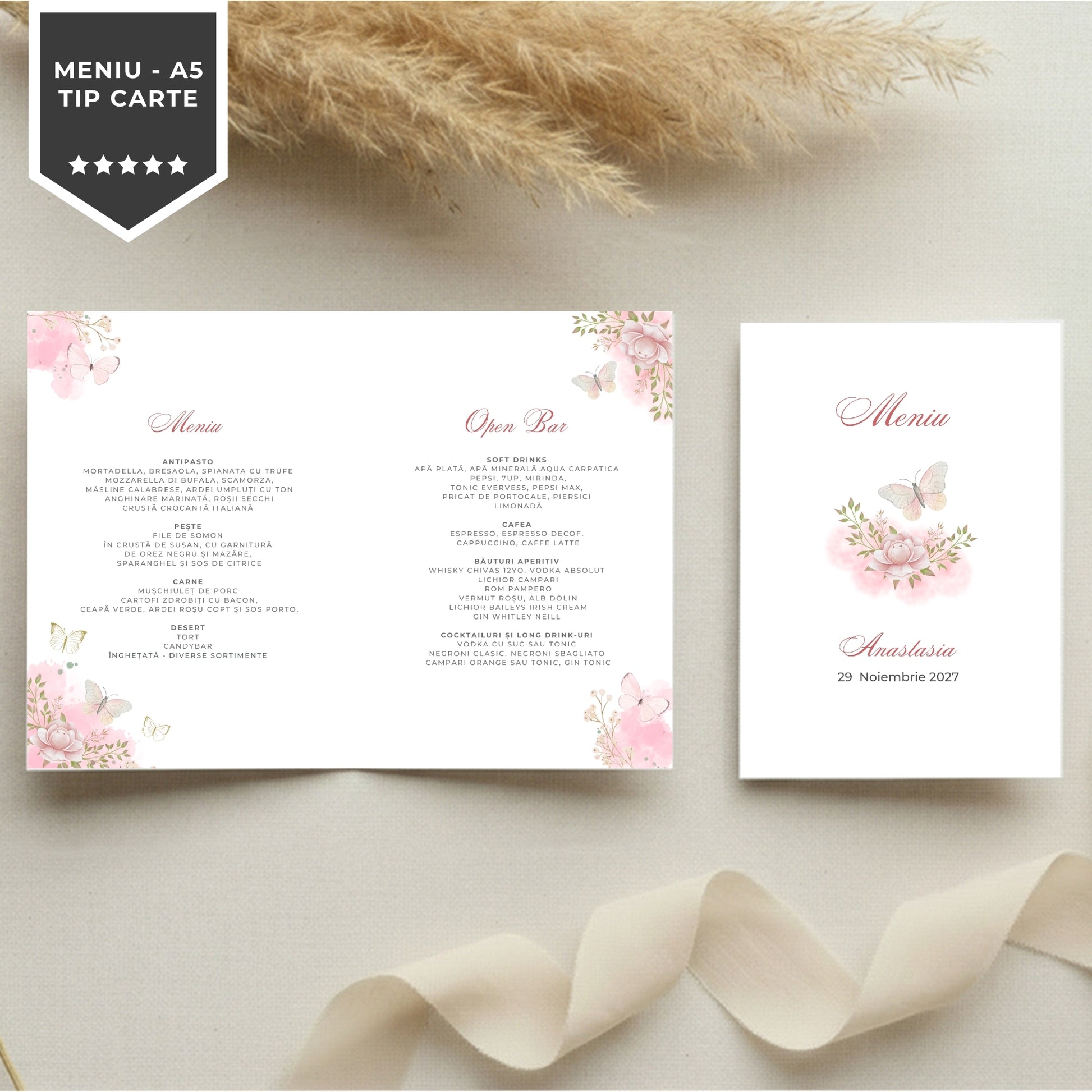 Invitatie Botez Lilibet, Format Digital-BalloonEvents.ro