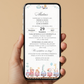 Invitatie Botez Little Train, Format Digital-BalloonEvents.ro