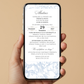 Invitatie Botez Modern Blue, Format Digital-BalloonEvents.ro