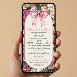 Invitatie Botez Monaco Style, Format Digital-BalloonEvents.ro