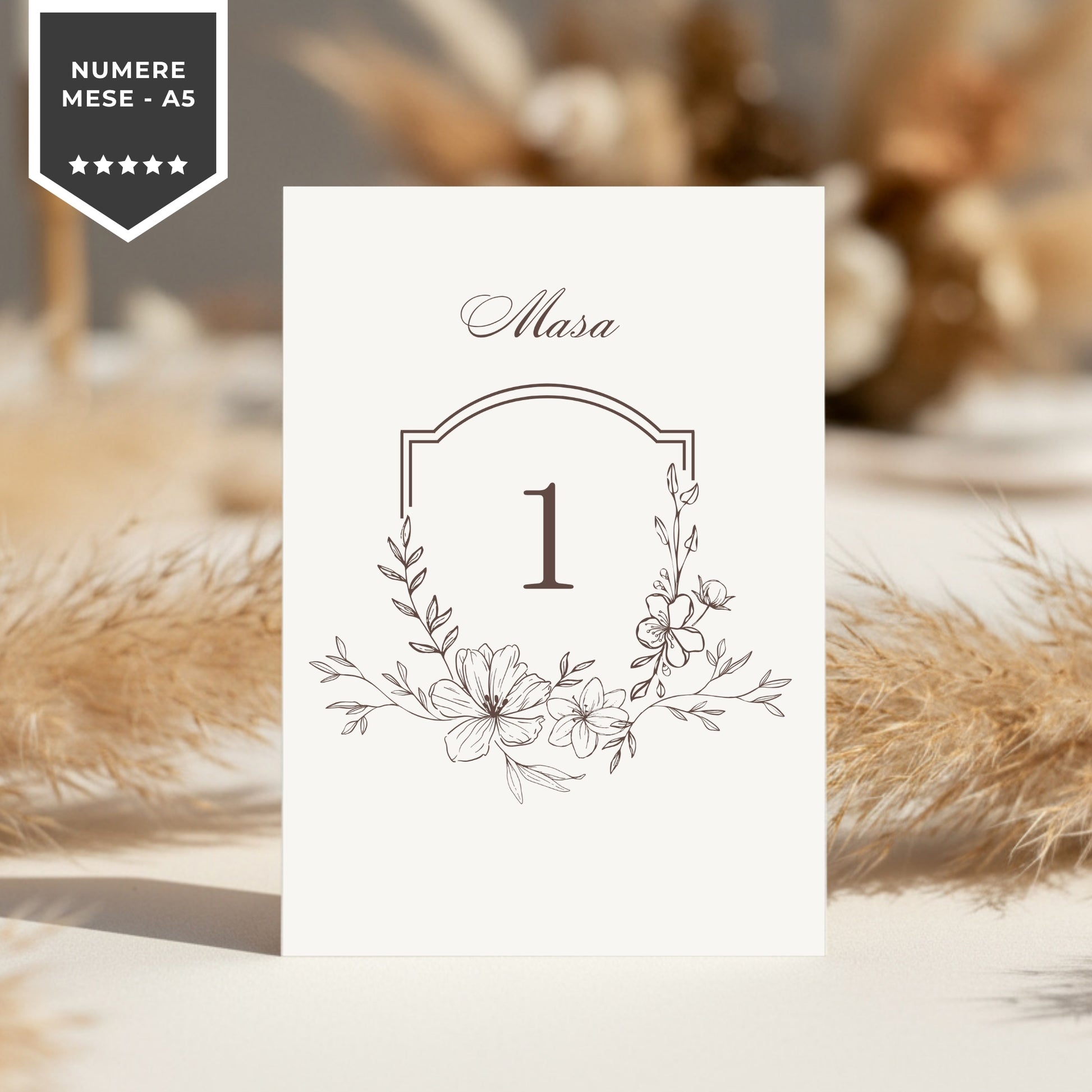 Invitatie Botez Monogram, Format Digital-BalloonEvents.ro