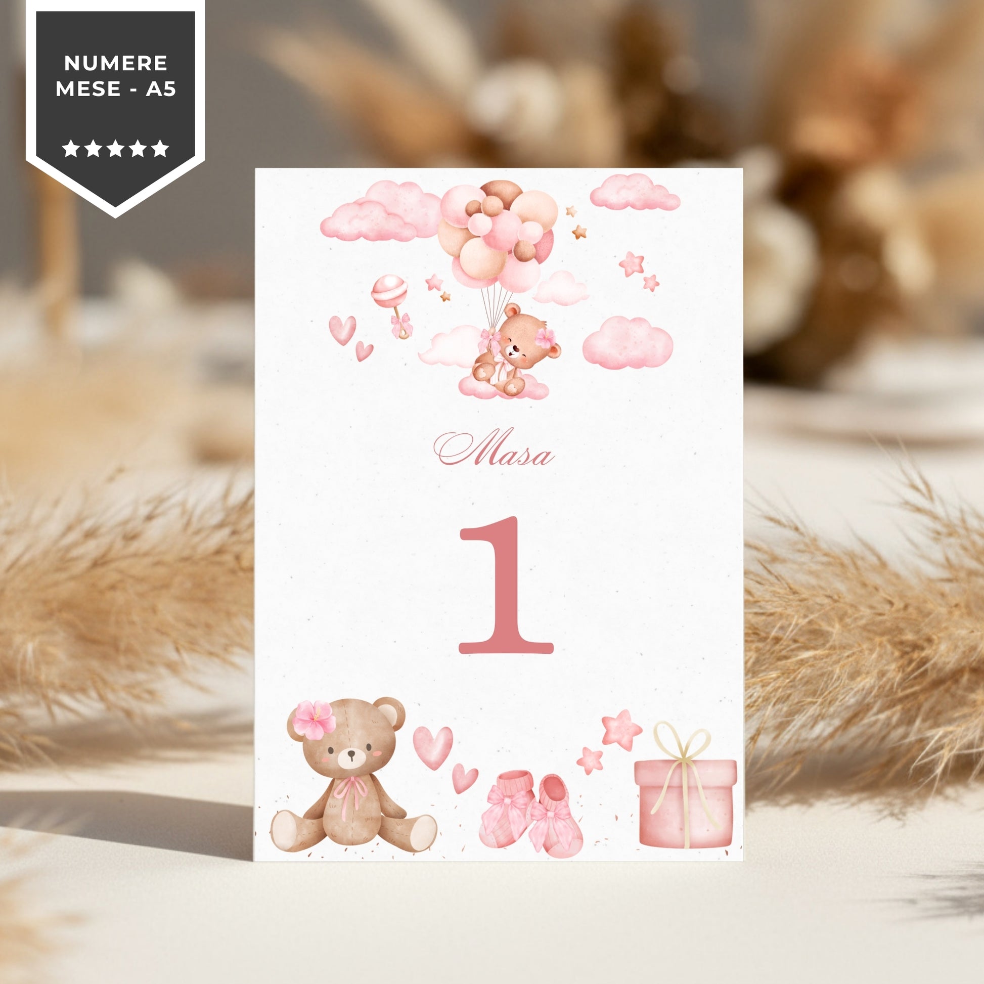 Invitatie Botez My Baby Girl, Format Digital-BalloonEvents.ro