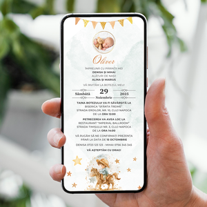 Invitatie Botez My Explorer, Format Digital-BalloonEvents.ro