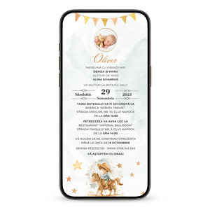 Invitatie Botez My Explorer, Format Digital-BalloonEvents.ro