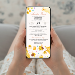 Invitatie Botez My Honey, Format Digital