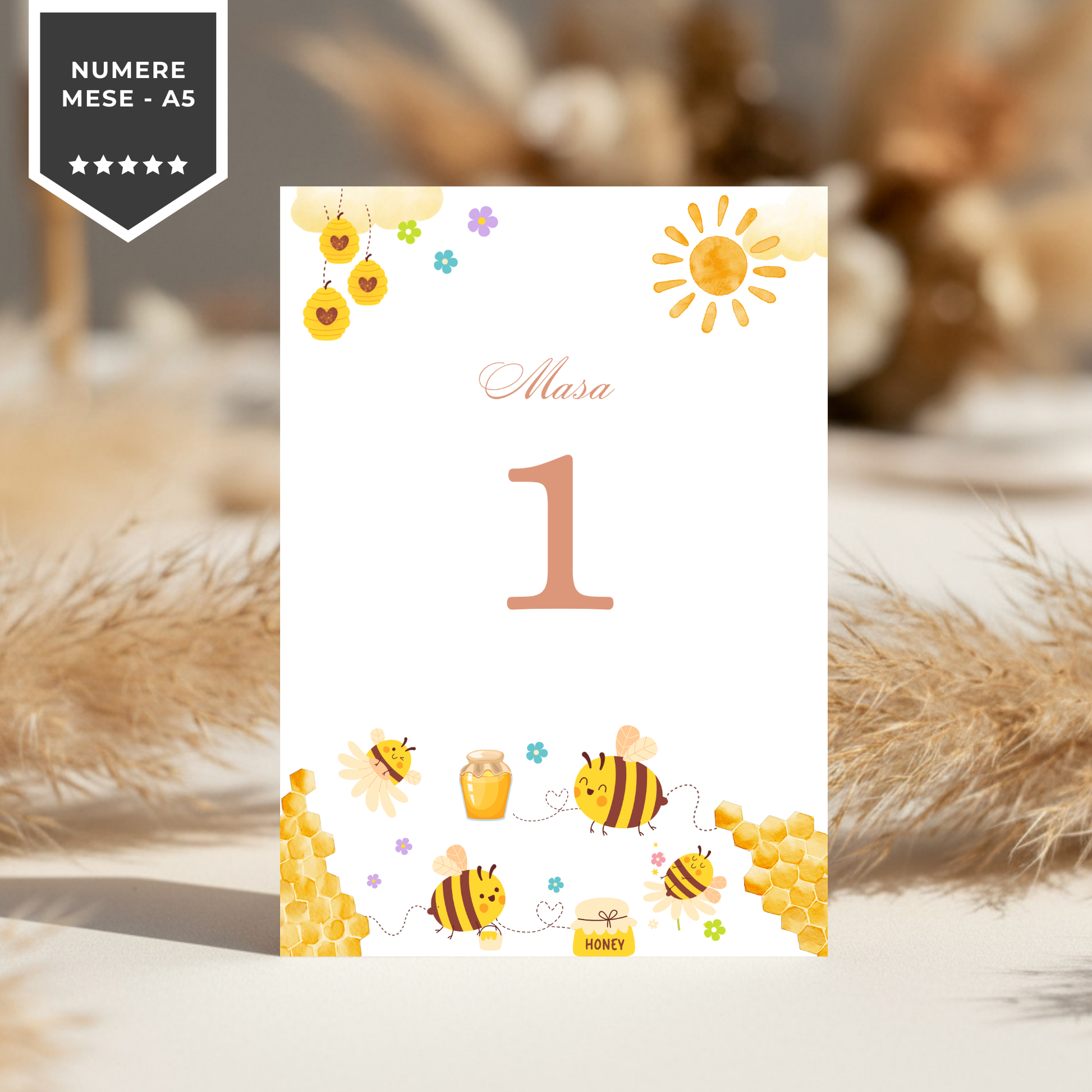 Invitatie Botez My Honey, Format Digital-BalloonEvents.ro