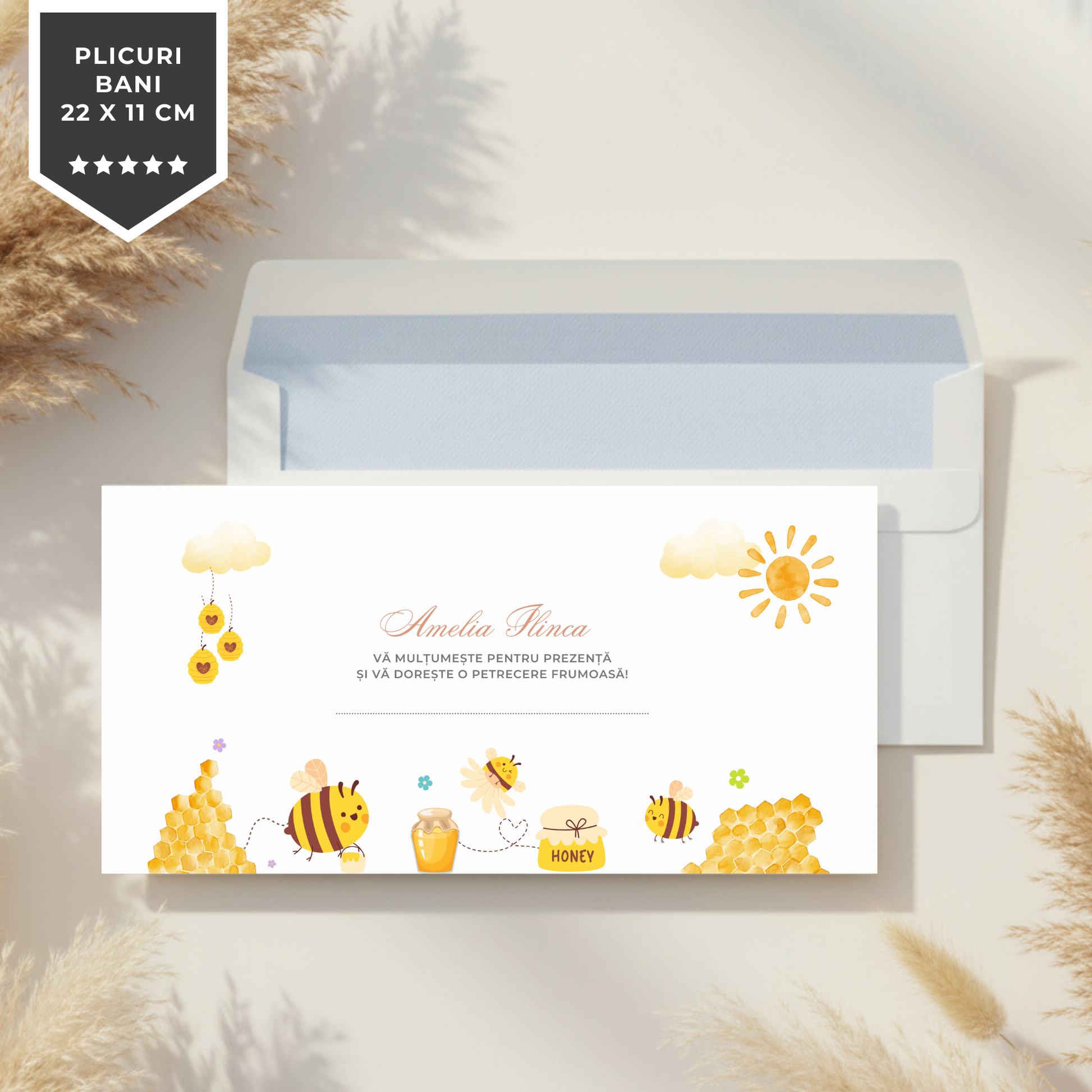 Invitatie Botez My Honey, Format Digital-BalloonEvents.ro