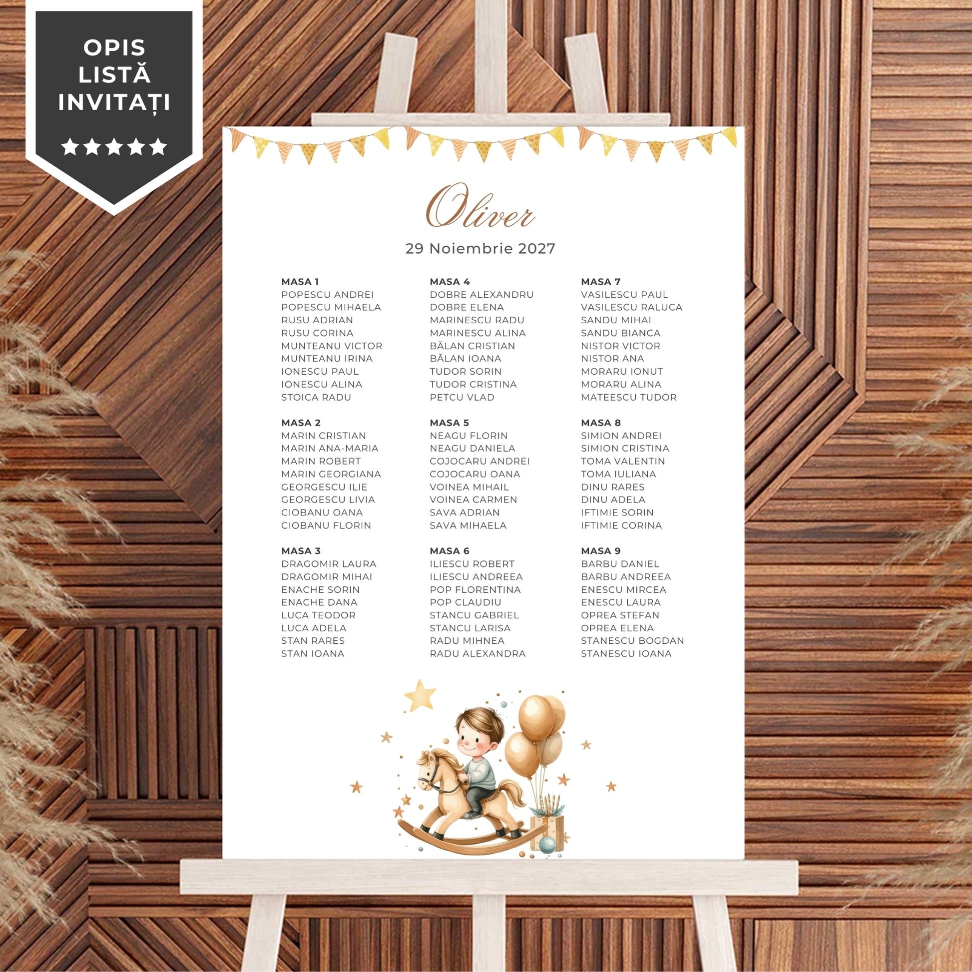 Invitatie Botez My Prince, Format Digital-BalloonEvents.ro