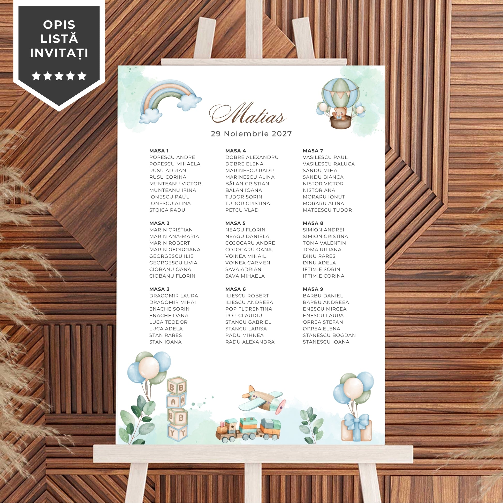 Invitatie Botez Play, Format Digital-BalloonEvents.ro