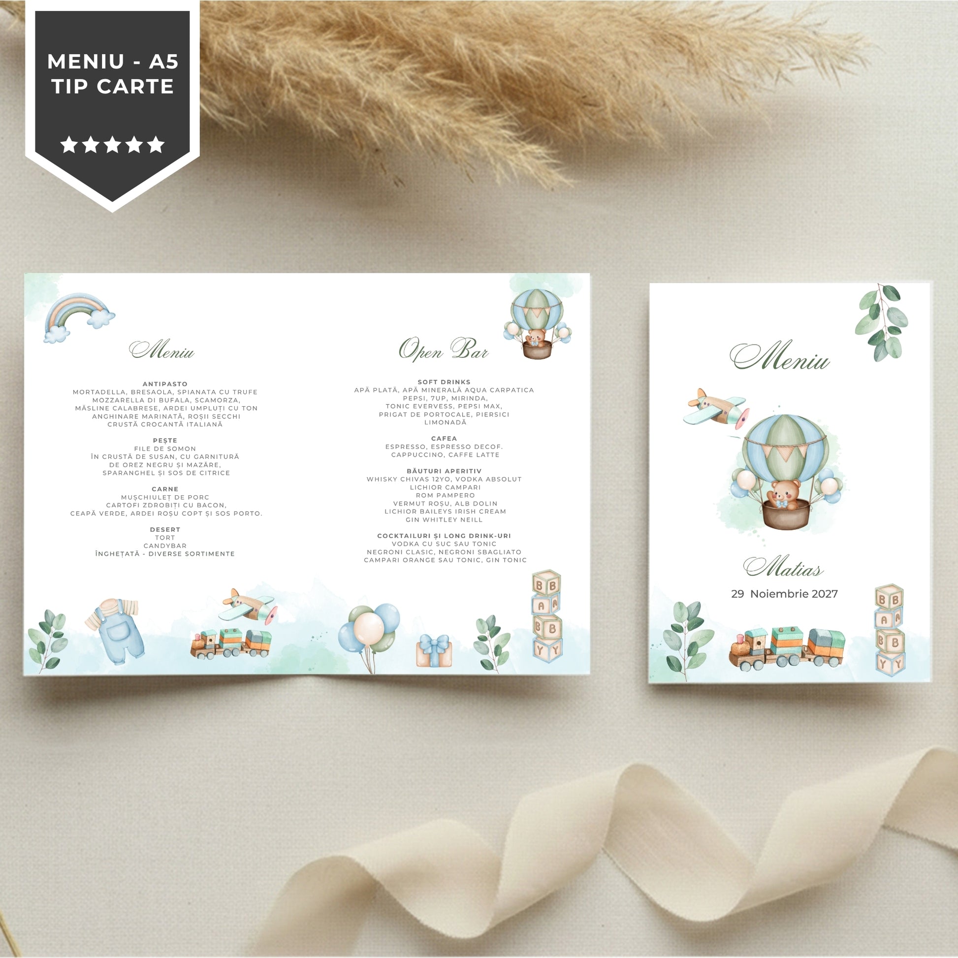 Invitatie Botez Play, Format Digital-BalloonEvents.ro