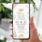 Invitatie Botez Printesa din Castel, Format Digital