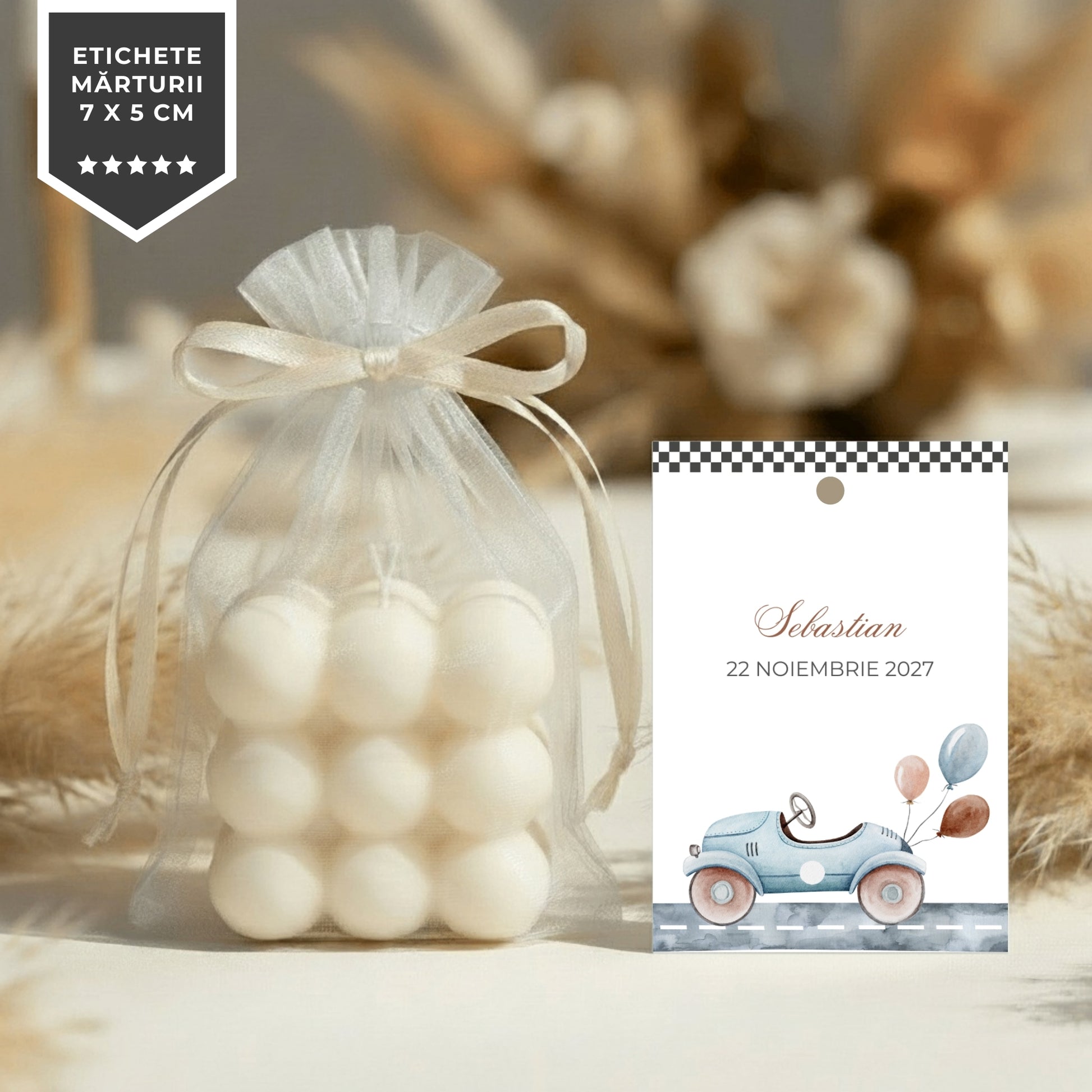 Invitatie Botez Racing, Format Digital-BalloonEvents.ro