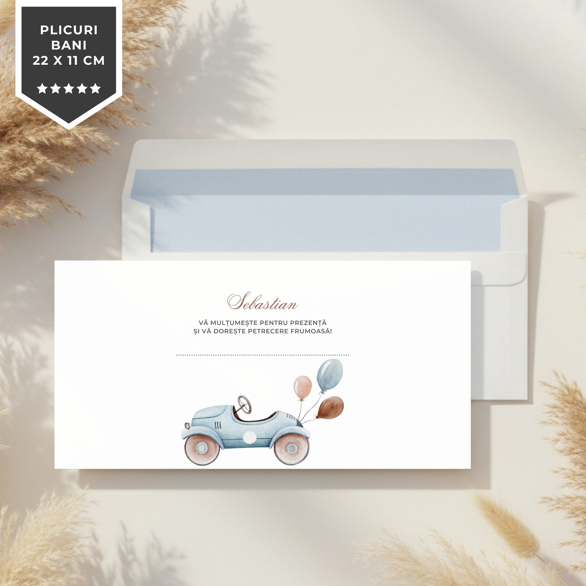 Invitatie Botez Racing, Format Digital-BalloonEvents.ro