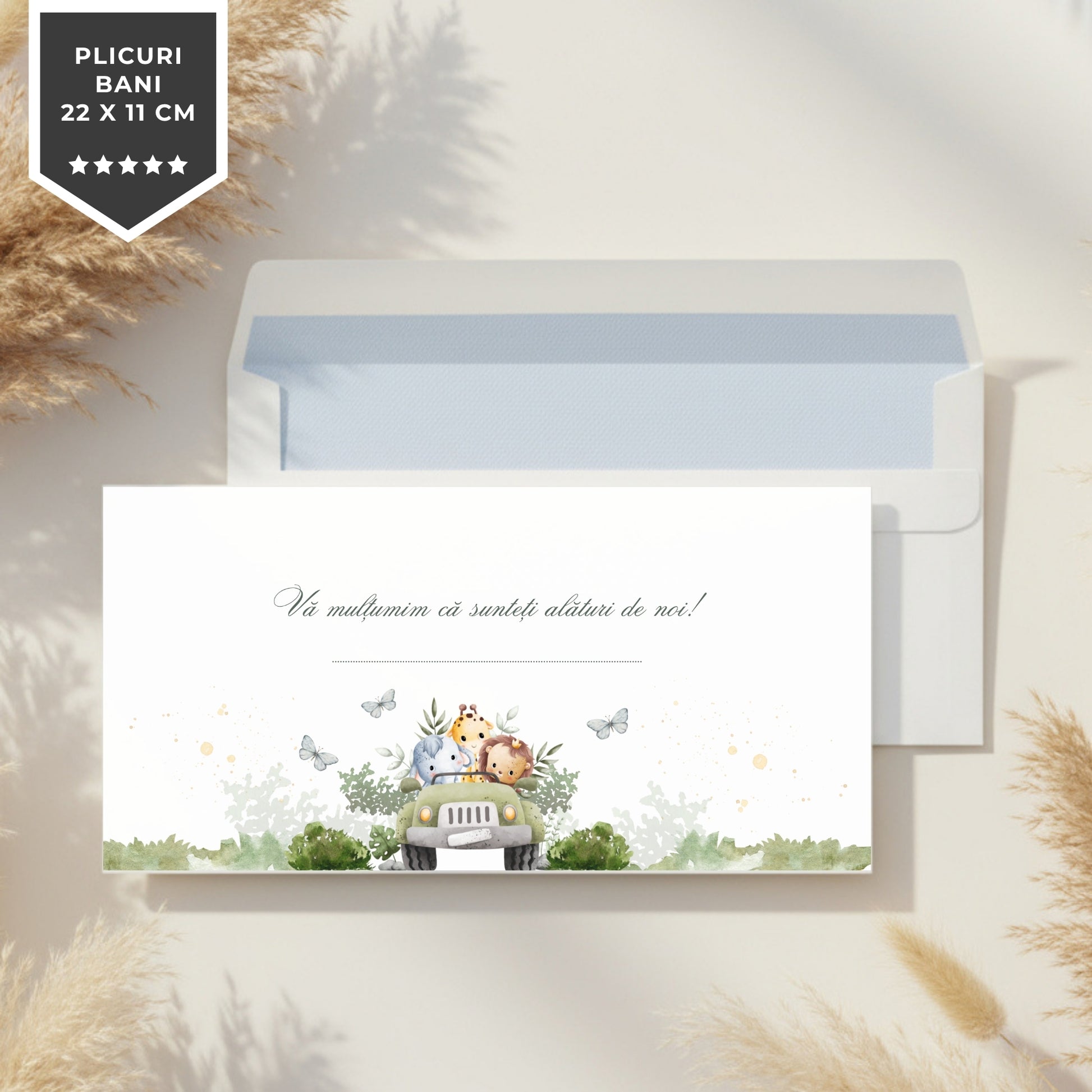 Invitatie Botez Safari, Format Digital-BalloonEvents.ro