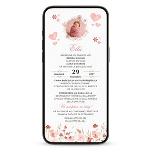 Invitatie Botez Special Baby, Format Digital-BalloonEvents.ro