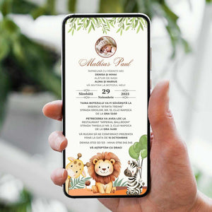 Invitatie Botez Sweet Friends, Format Digital-BalloonEvents.ro