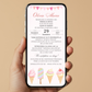 Invitatie Botez Sweet Party, Format Digital-BalloonEvents.ro