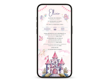 Invitatie Botez Ursitoare, Format Digital