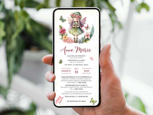 Invitatie Botez Zana Florilor, Format Digital