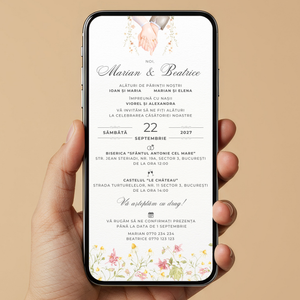 Invitatie Nunta Always Together, Format Digital
