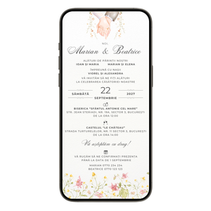 Invitatie Nunta Always Together, Format Digital