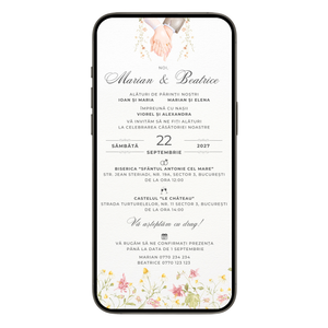 Invitatie Cununie Civila Always Together, Format Digital