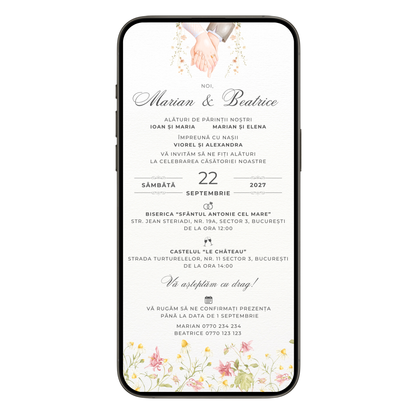 Invitatie Cununie Civila Always Together, Format Digital