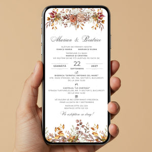 Invitatie Nunta Big Celebration, Format Digital-BalloonEvents.ro