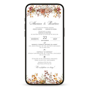 Invitatie Nunta Big Celebration, Format Digital-BalloonEvents.ro