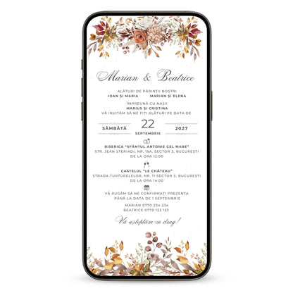 Invitatie Cununie Civila Big Celebration, Format Digital
