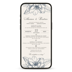 Invitatie Nunta Bright Promise, Format Digital-BalloonEvents.ro