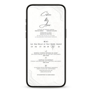 Invitatie Cununie Civila Calendar, Format Digital