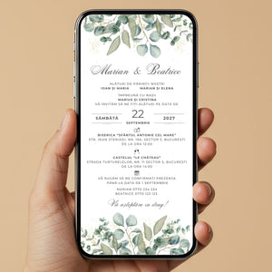 Invitatie Nunta Dear Guests, Format Digital-BalloonEvents.ro