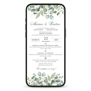 Invitatie Nunta Dear Guests, Format Digital-BalloonEvents.ro