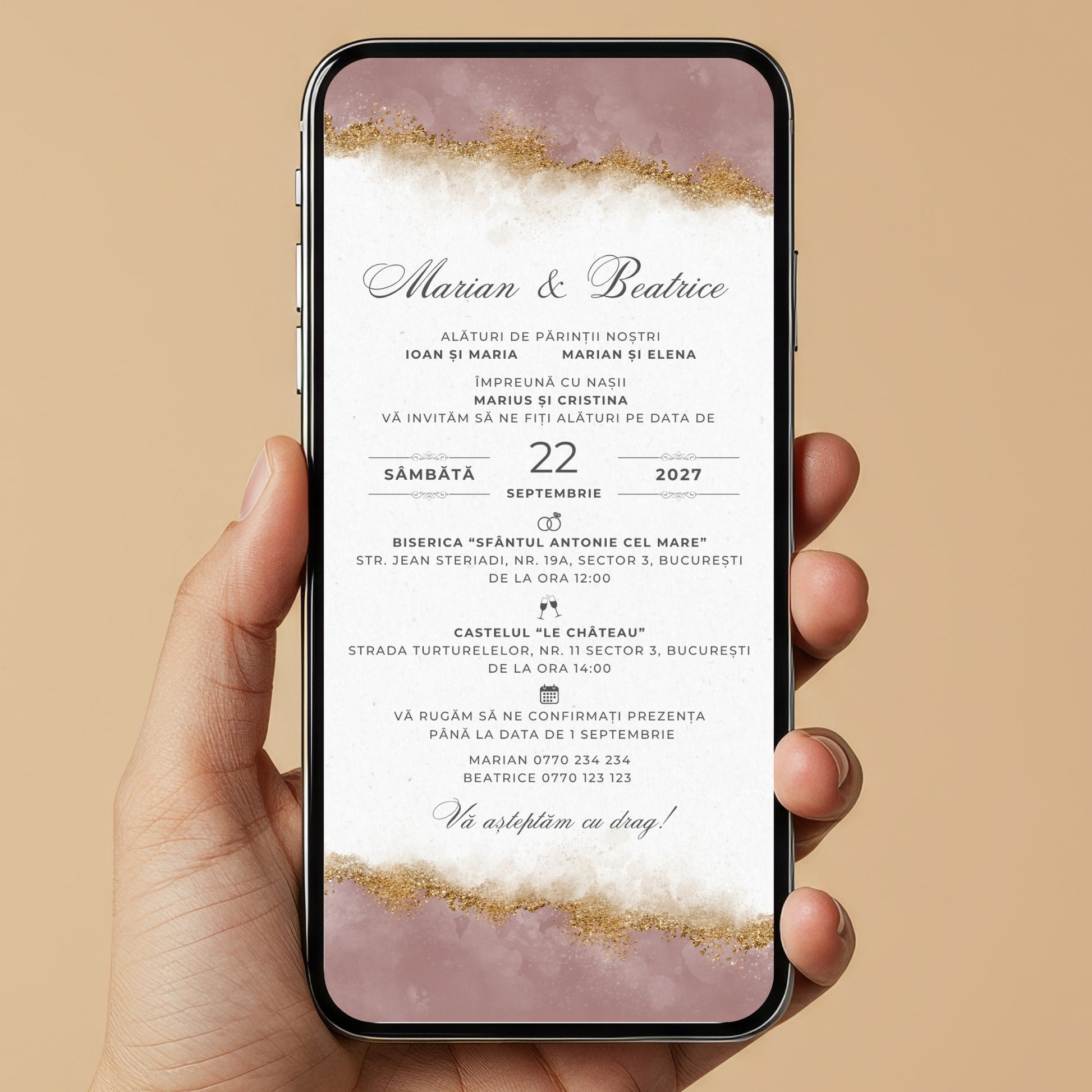 Invitatie Nunta Dream Event, Format Digital-BalloonEvents.ro