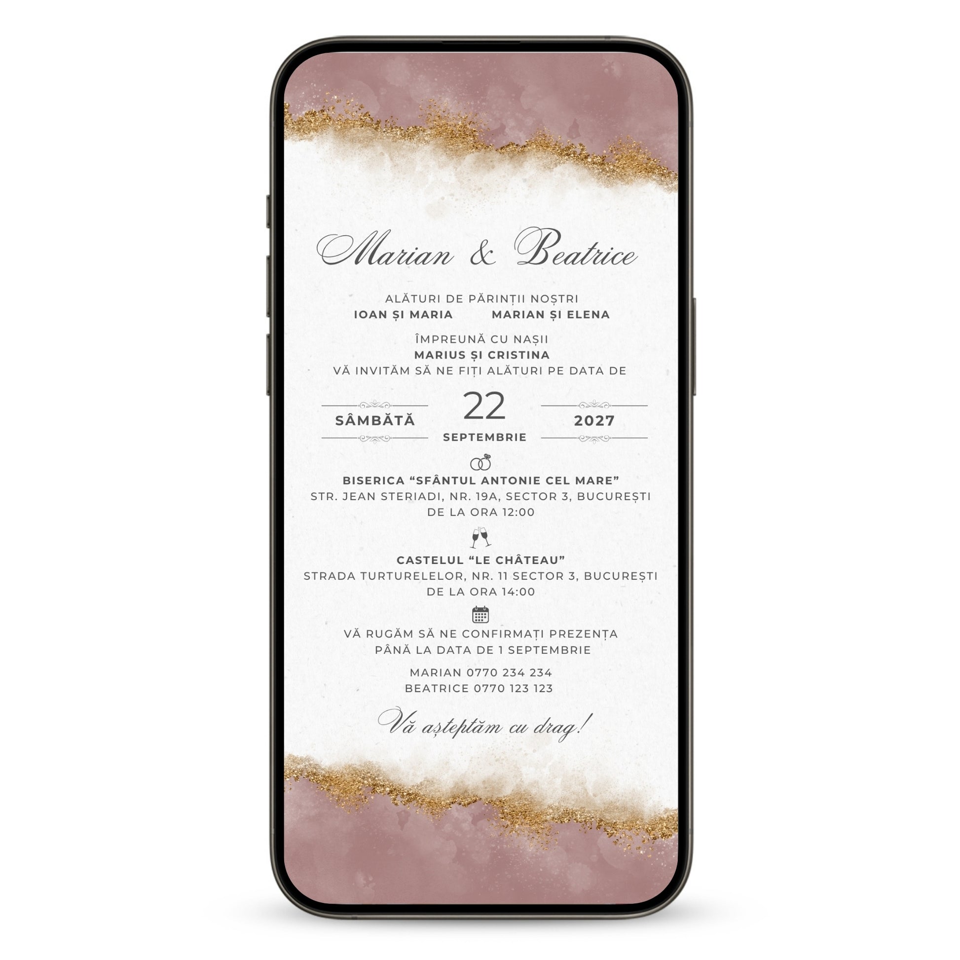 Invitatie Nunta Dream Event, Format Digital-BalloonEvents.ro