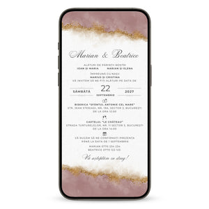 Invitatie Nunta Dream Event, Format Digital-BalloonEvents.ro