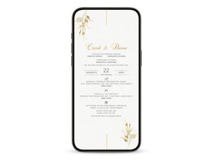 Invitatie Nunta Elegant, Format Digital