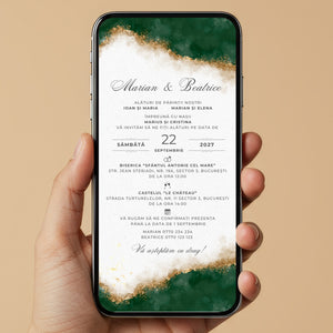Invitatie Nunta Endless Love, Format Digital-BalloonEvents.ro