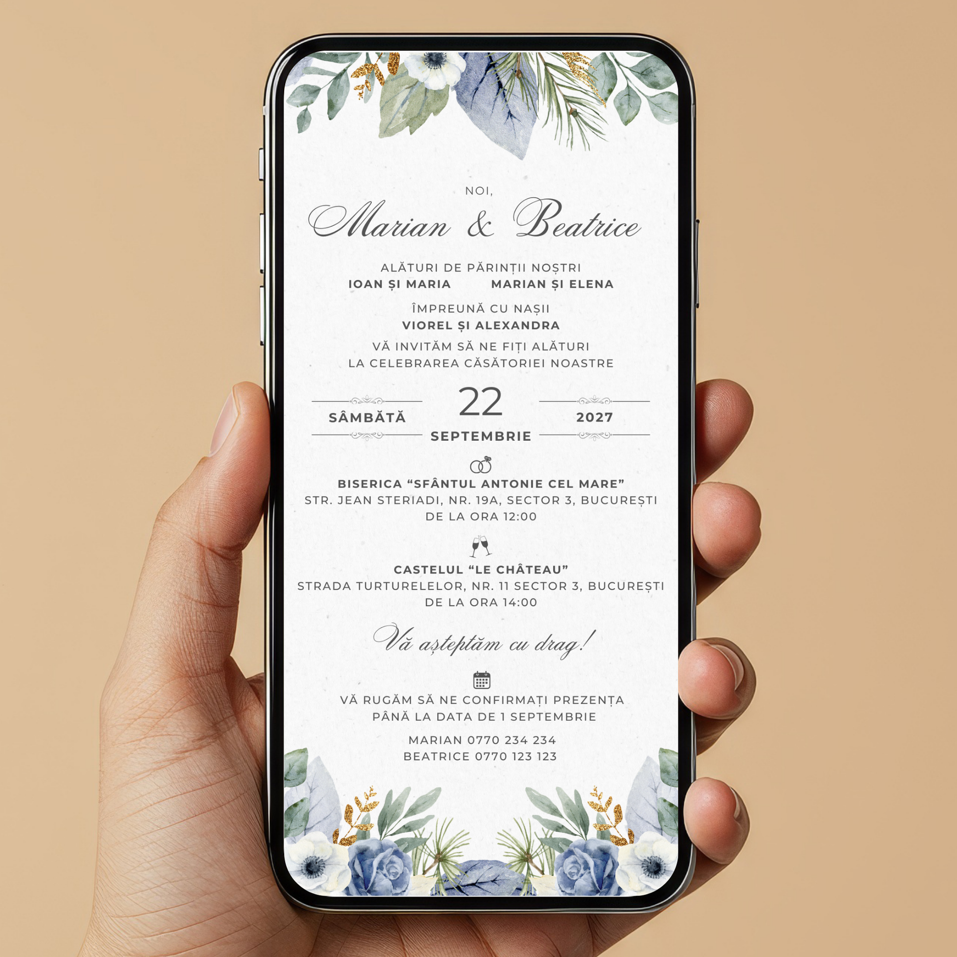 Invitatie Nunta Endless Love, Format Digital