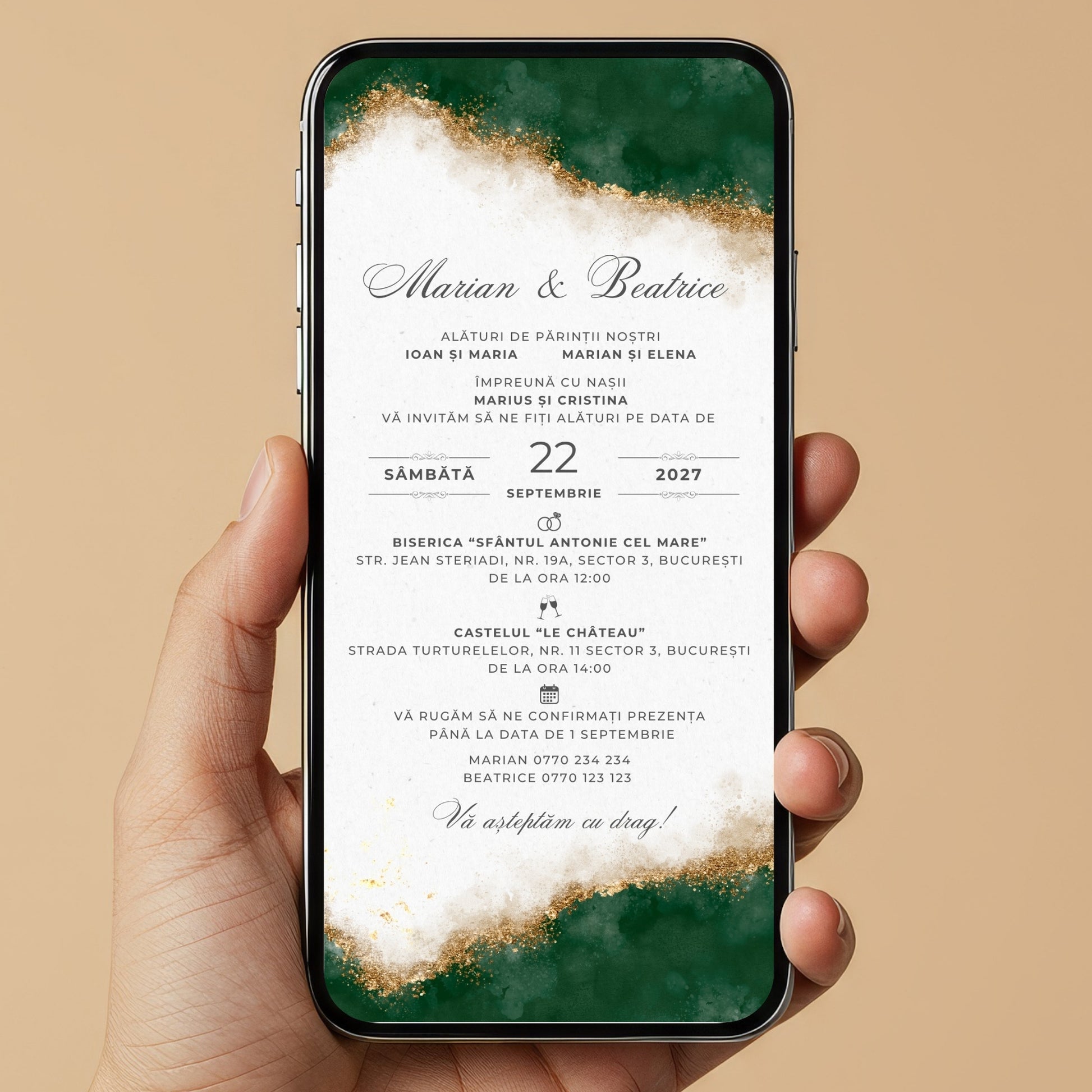 Invitatie Nunta Endless Love, Format Digital-BalloonEvents.ro