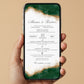 Invitatie Nunta Endless Love Green, Format Digital