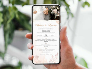 Invitatie Nunta Friends, Format Digital