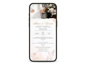 Invitatie Nunta Friends, Format Digital